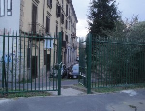 Cancello lato Via Fusinato