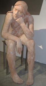 Una scultura in mostra