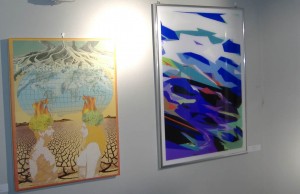 Due dipinti in esposizione
