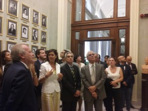 La Presidente L. Boldrini descrive la sala delle Donne