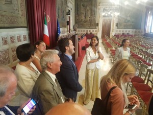 Con la Presidente Boldrini nella sala della Regina