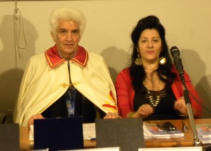 Rocco Basciano presidente dell'Associazione Culturale Arte Ba-Rocco e l'autrice Marilena Nocilla