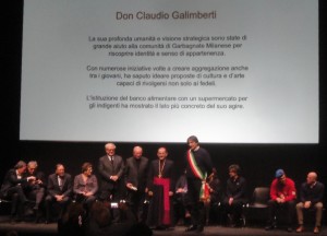 Premiazione di don Claudio Galimberti