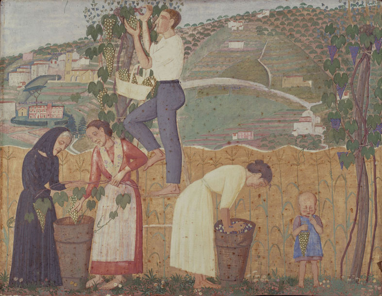 2. Alberto Magri, La vendemmia, 1912, trittico, tempera su tavola, coll. privata 002