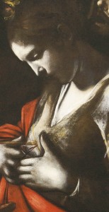 Particolare-santa-Orsola-Caravaggio